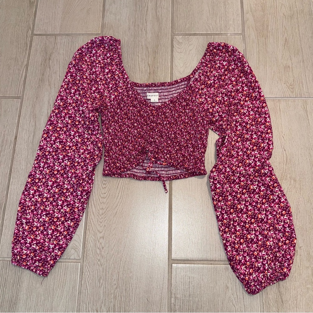 Floral crop top